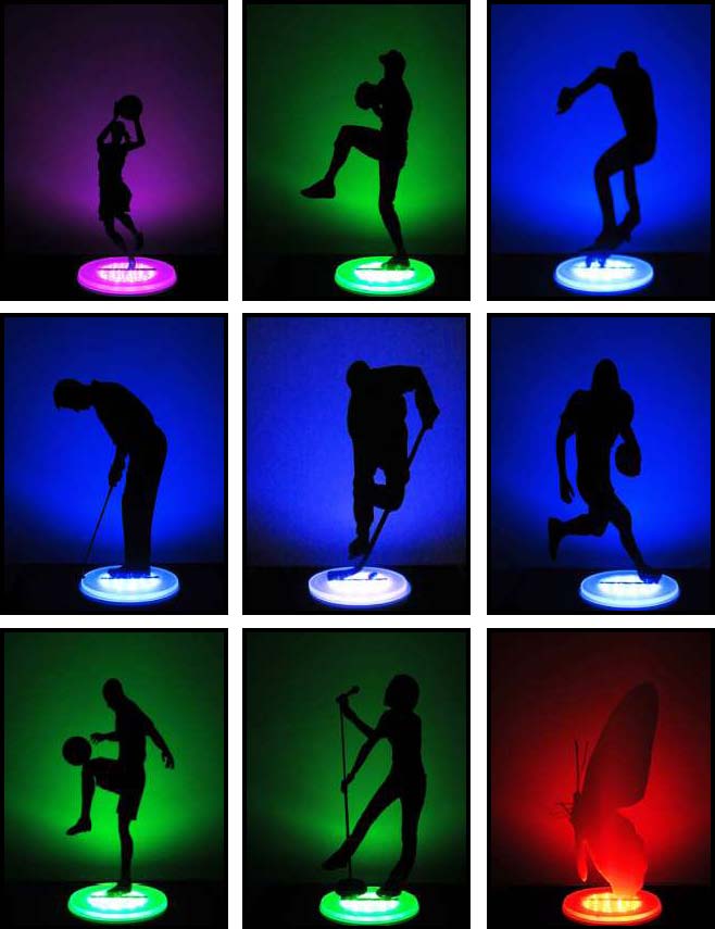 led discs 10” Colors w/Shadows